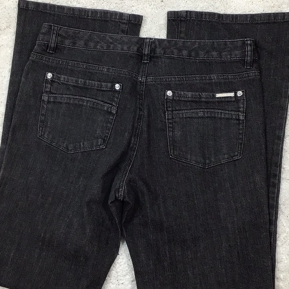 Michael Kors black bootcut jeans + MMK top - Picture 5 of 8